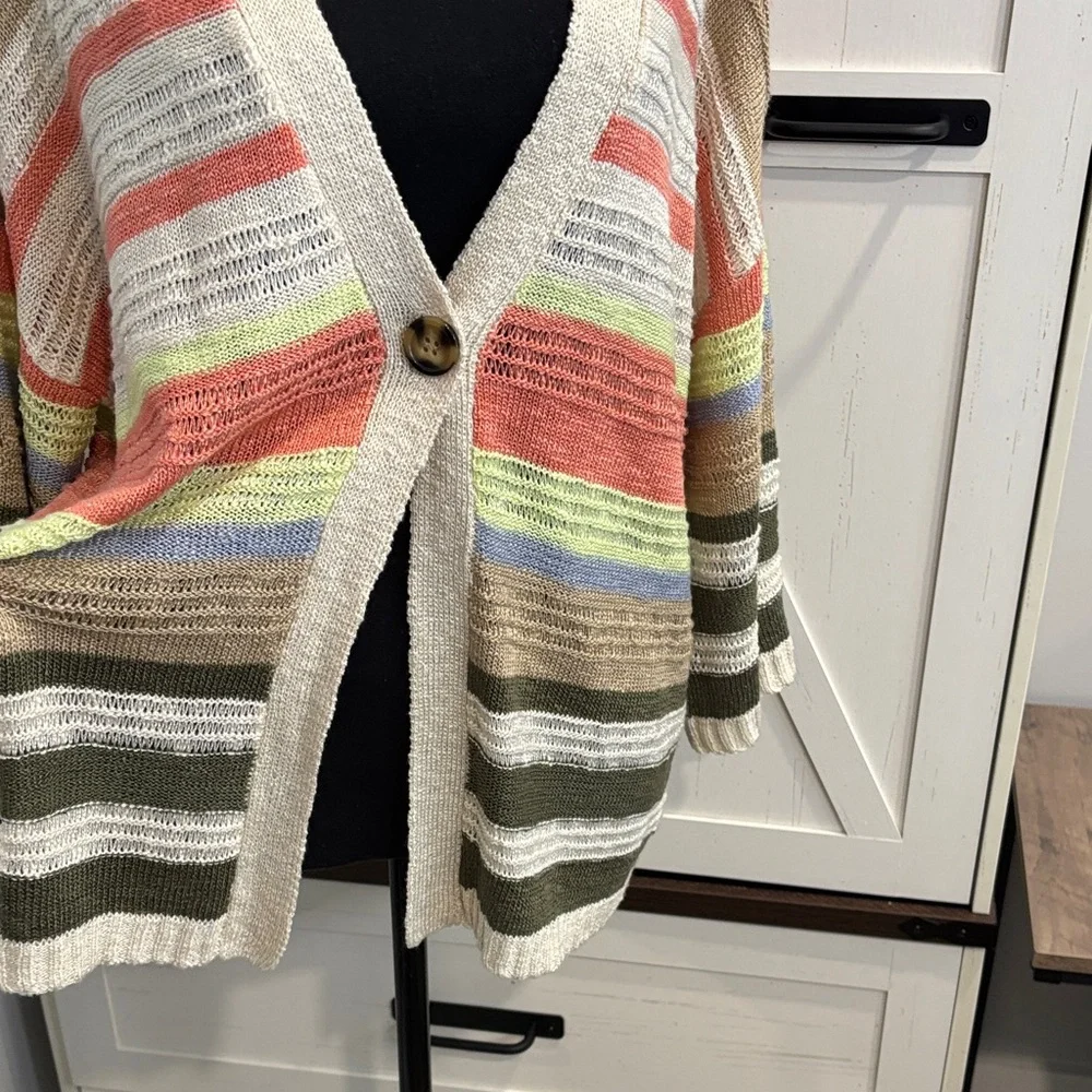 Cardigan Sweater🔸Multi colors Front button light weight - Picture 7 of 8